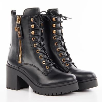 Bottes Guess aus hochwertigem Kunstleder, schwarz