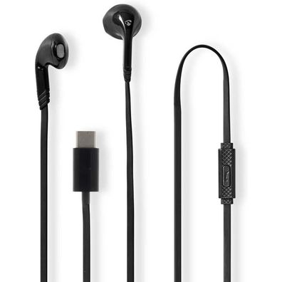 Kopfhörer Nedis USB-C kabelgebunden schwarz