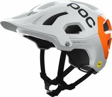 Fahrradhelm Poc Tectal Race Mips NFC Weiß/Orange Fluo