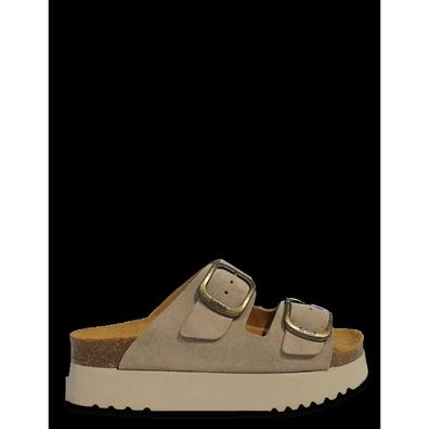 Mules Scholl Beige aus Wildleder