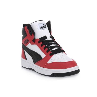 Sneakers Puma Rebound V6 Mid Jr Rot Weiß Schwarz
