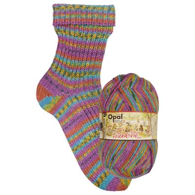 Opal Friendship 150 g bunte 6-fach Pullover- und Sockenwolle 420 m