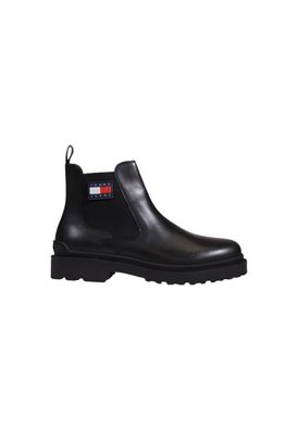 Stiefel Tommy Hilfiger Leder Chelsea Schwarz
