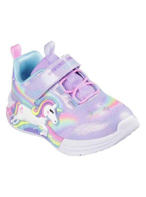 Sneakers Skechers mit leuchtender Sohle und Einhorn-Motiv