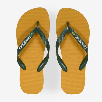 Tongs Havaianas Brasil Logo Gelb
