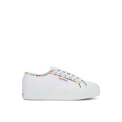 Schuhe Superga Weiße klassische leichte Stoffschuhe