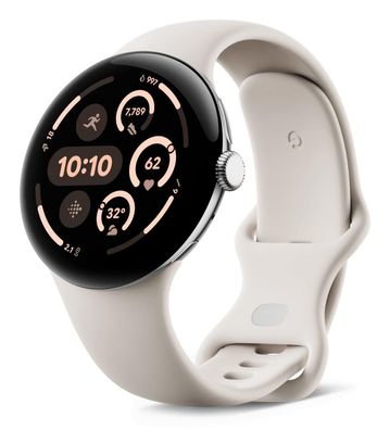 Smartwatch Google Pixel Watch 3 Silber poliert