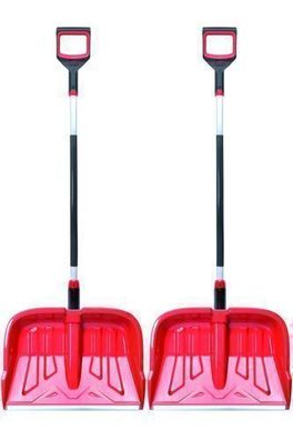 2x Schneeräumer Schneeschieber Profi Ergo 55cm rot stark Schaufeln