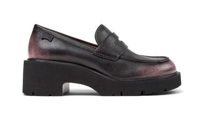 Mokassins Camper Milah in Schwarz und Rosa