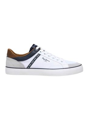 Herren Sneaker Pepe Jeans Weiß mit Metallic-Absatz