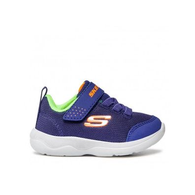 Kinderschuhe Skechers Skech-Stepz 2.0 Mini Wanderer Marineblau und Limettengrén