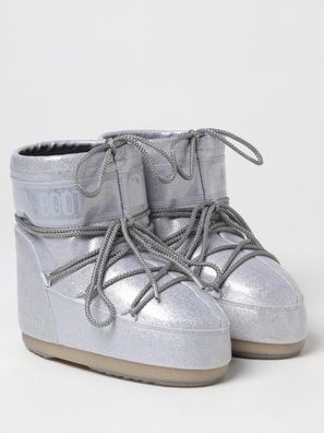 Schneestiefel Moon Boot Icon Low Glitter Silber