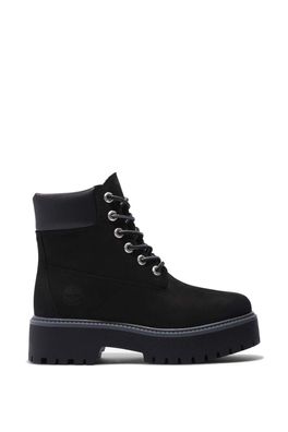 Schuhe Timberland Stone Street schwarze Lederstiefel