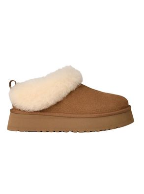 Hausschuhe UGG Tazzelle aus hochwertigem Veloursleder, braun