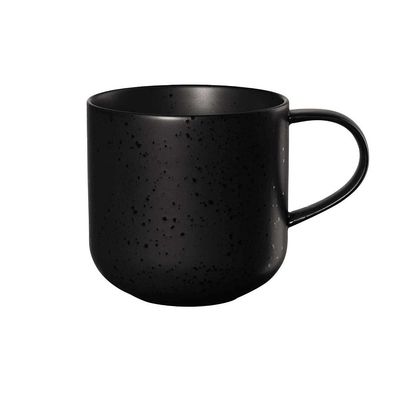 ASA Selection 6 Stück Coppa kuro Henkelbecher 0,4l schwarz 19100190 Becher