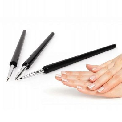 Rosfix Set Nailart-Pinsel – 3 Größen für Gel & Acryl | 9,6 cm, 0,2 cm