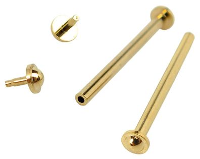Minott | Mittelbandstege Nietstifte Ø 1,4mm / Ø Kopf 3mm golden 32337G