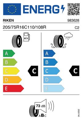 2x Riken Cargospeed EVO 205/75R16 110/108 Reifen Sommer Transporter / LLKW