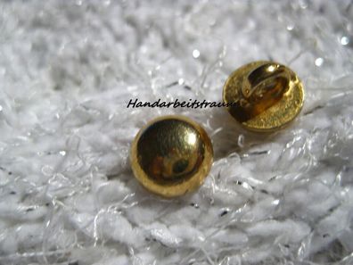 1Metallknopf Metallknöpfe goldfarben 9x8mm Öse 4 mm Nr 1279