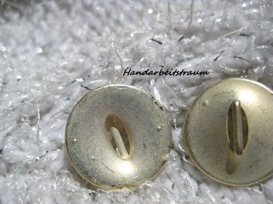 1Metallknopf Metallknöpfe goldfarben 18x4mm Öse 3 mm Nr 1305