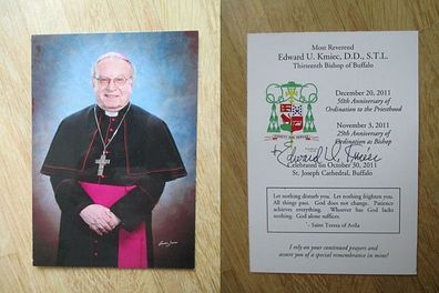 Bischof em. von Buffalo Edward Urban Kmiec - handsigniertes Autogramm!!!