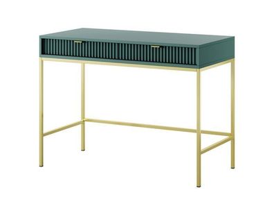 Schreibtisch Nova T104 Schminktisch Lablador/ Goldene Beine und Griffe 104x78x50