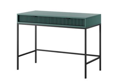 Schreibtisch Nova T104 Schminktisch Lablador/ Schwarze Beine und Griffe 104x78x50