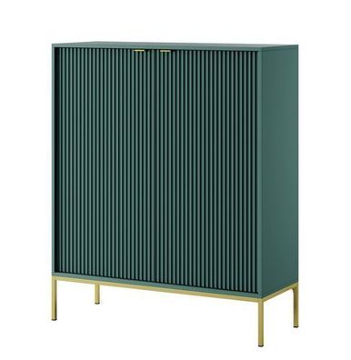 Schrank Nova NVK104 Highboard Wohnzimerschrank Labrador/ Goldene Beine und Griffe