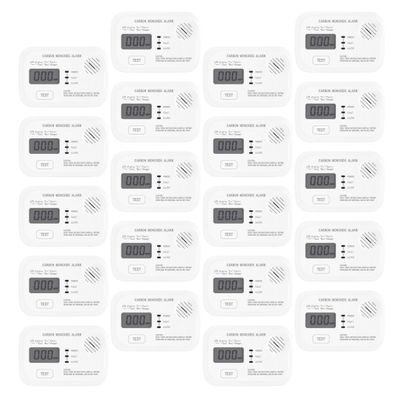 Wiltec 20x CO Melder Display Kohlenmonoxid Gasmelder Gaswarnanlage Warnmelder