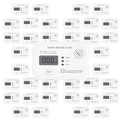 Wiltec 40x CO Melder Display Kohlenmonoxid Gasmelder Gaswarnanlage Warnmelder