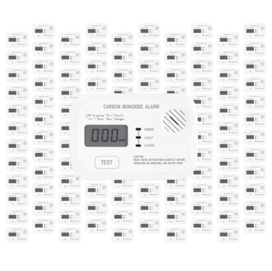 Wiltec 120x CO Melder Display Kohlenmonoxid Gasmelder Gaswarnanlage Warnmelder