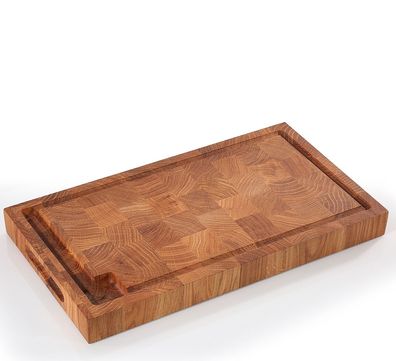 Zassenhaus Hackblock, Eiche Stirnholz 45 x 25 x 4 cm 57294