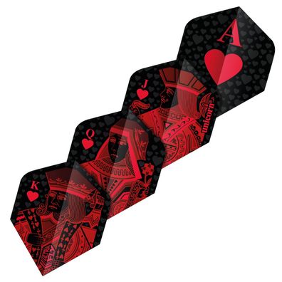Unicorn Ultra Fly 100 Red Royal Flush Flights / 12 Satz / Plus