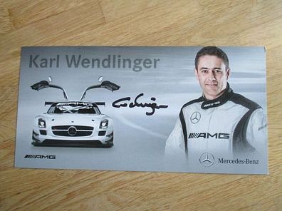 Red Bull Mercedes-Benz Formel 1 Star Karl Wendlinger - handsigniertes Autogramm!!!