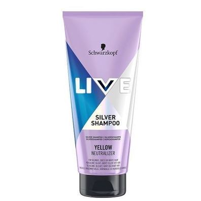 Schwarzkopf Live Silber Shampoo, Anti-Gelbstich, 200 ml