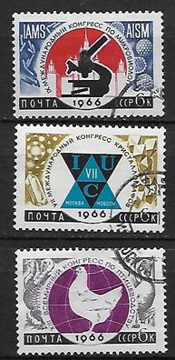 Sowjetunion gestempelt Michel-Nummer 3175-3177