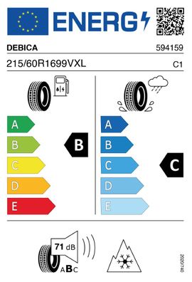2x Debica Navigator 3 XL M+S 3PMSF 215/60R16 99V Reifen Ganzjahresreifen PKW