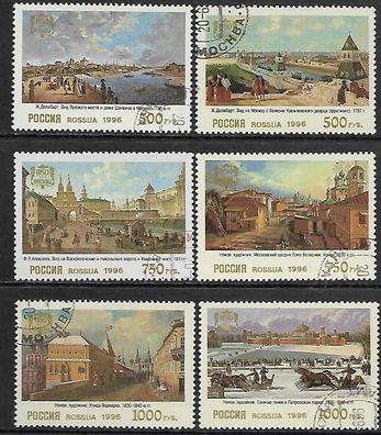 Russland gestempelt Michel-Nummer 505-510