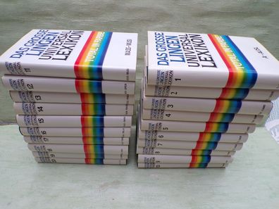 Das große Lingen Universal Lexikon in Farbe 1989 20 Bände vollständig Leinen SU