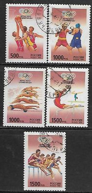 Russland gestempelt Michel-Nummer 514-518