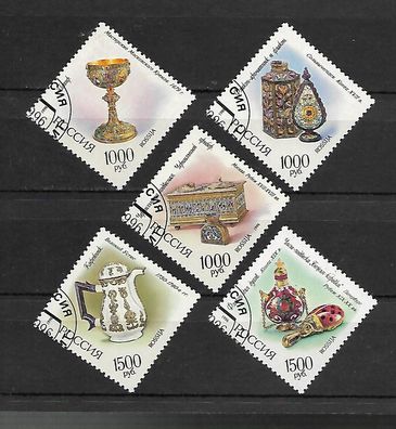 Russland gestempelt Michel-Nummer 535-539