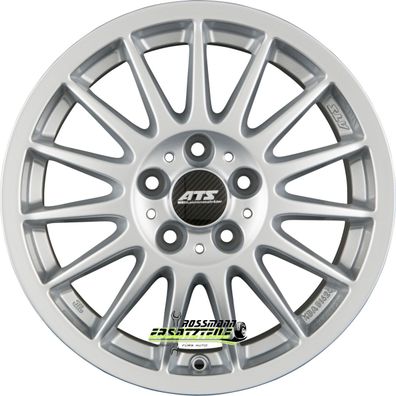 2x ATS Streetrallye polar-silber 6x16 ET45 - LK4/100 ML63.3 Felge Alu