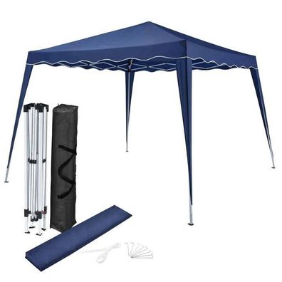 Faltpavillon Pavillon Partyzelt Popup 3x3 m Gartenzelt Blau B-WARE