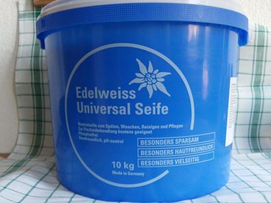 Edelweiss Universalseife, Neutralseife, Schmierseife, 10kg. Eimer, Neuware