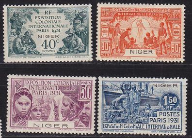 FRANZ. NIGER [1931] MiNr 0054-57 ( * /mh ) [01]