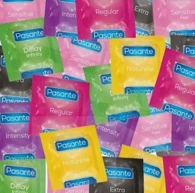 6 Stück Pasante Kondome verschiedene Sorten Mix Sortiment Mischung