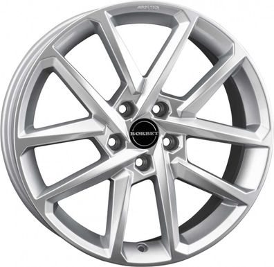 2x Borbet N crystal silver 7.5x18 ET40 - LK5/114.3 ML72.5 Felge Alu