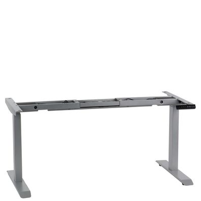 Elektrisch höhenverstellbares Schreibtischgestell Alufarben - ST004a