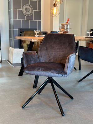 City Monolith Esszimmerstuhl - SG126-Mschiefergrau