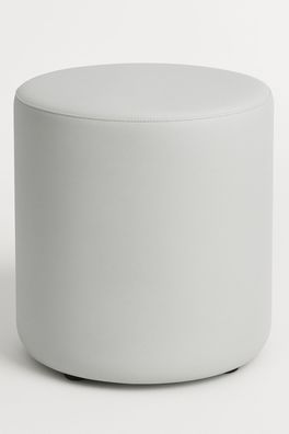 ERIDES Sitzpouf rund – Moderner Hocker mit Kunstlederbezug, 40×45cm, Made in Germany